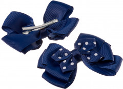 Набор заколок «Банты в горошек» - Фото 1