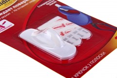 Легкоудаляемый крючок Command, малый, до 450 г, 1 шт - Фото 1