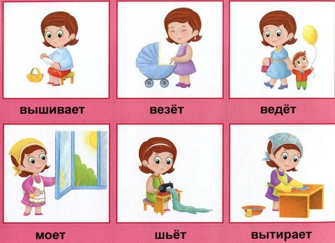 Игра настольная «Подбери действие»