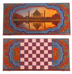 Нарды-шашки большие «ТаджМахал» (60х30 см) - Фото 3