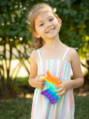 Игрушка антистресс Pop It «Единорог радужный» - Фото 2