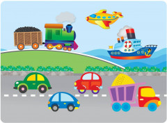 Многоразовые водные раскраски. Выпуск №16. Едем, плывем, летим - Фото 1