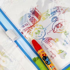 Коврик-книжка для рисования водой «Синий трактор» - Фото 5