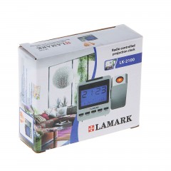 Многофункциональные электронный будильник с проекцией Lamark LK-2100, серебристый - Фото 1