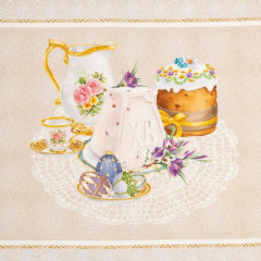 Дорожка на стол «Пасхальные куличи» - Фото 3