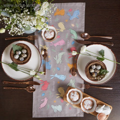 Дорожка на стол «Зайцы» - Фото 3