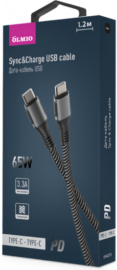 Кабель Olmio USB Type C