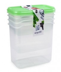 Набор контейнеров «Venecia», 3 шт (0,5 л; 1 л; 1,5 л), киви - Фото 1