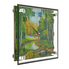 Часы настенные «Плотина в лесу» - Фото 1