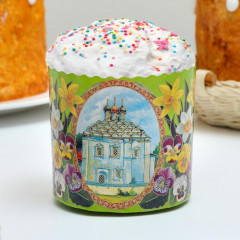 Форма бумажная для маффинов и куличей «Храмы и цветы» - Фото 3