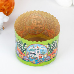 Форма бумажная для маффинов и куличей «Храмы и цветы» - Фото 3