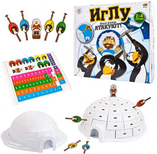 Игра настольная «Иглу. Пингвины атакуют»