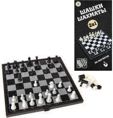 Игра настольная «Шахматы и шашки» - Фото 1