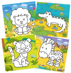 Раскраска пластилином «Жители Африки» - Фото 1