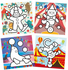 Раскраска пластилином «В цирке» - Фото 1