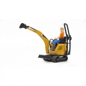 Мини экскаватор JCB 8010 CTS и рабочий