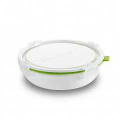 Ланч — бокс малый «Round», белый/ зеленый - Фото 2