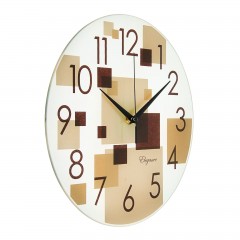 Часы настенные «Квадраты», бежевые - Фото 1