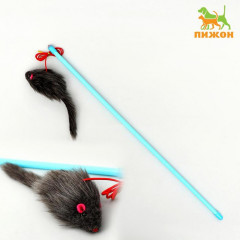 Дразнилка-удочка с серой мышью - Фото 1