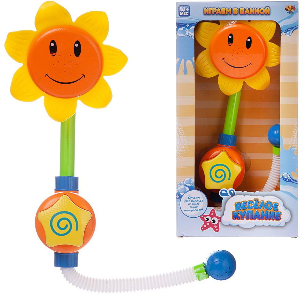Игрушка для купания «Подсолнух-фонтан» | Веселое купание | ABtoys | Фото 1