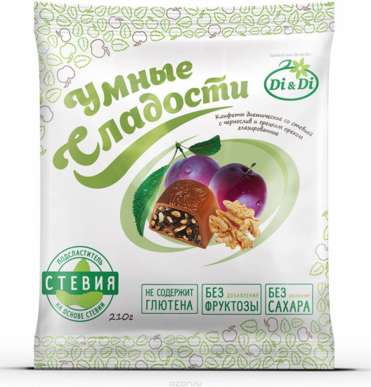 Конфеты «Чернослив с грецким орехом»