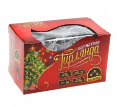 Гирлянда «Метраж», 5 м с насадкой «Снежинки большие», LED-20-220V, мультицвет - Фото 3