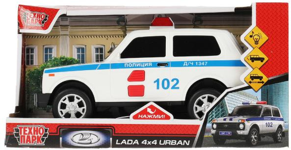 Машина инерционная «Lada 4x4 Urban. Полиция» | Технопарк | Фото 4
