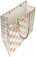 Пакет подарочный «Желтые ромбы» - Фото 1