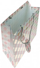 Пакет подарочный «Розовые ромбы» - Фото 1