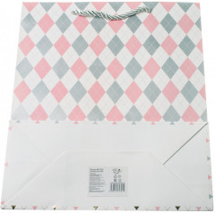 Пакет подарочный «Розовые ромбы» - Фото 5