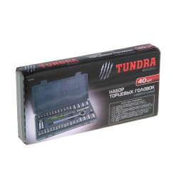 Набор торцевых головок «TUNDRA basic» универсальный в кейсе 40 предметов - Фото 1