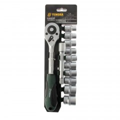 Набор торцевых головок «TUNDRA premium» 1/2", 12 предметов, 10-24 мм, CrV - Фото 1