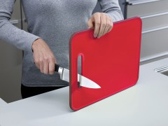 Доска разделочная с ножеточкой «Slice&Sharpen», большая красная - Фото 1