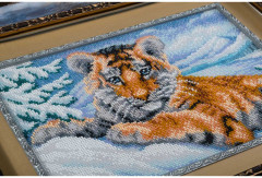 Набор для вышивания бисером «Полосатый малыш» - Фото 2