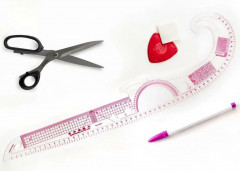 Лекало портновское метрическое с проймой «Рыбка» - Фото 1