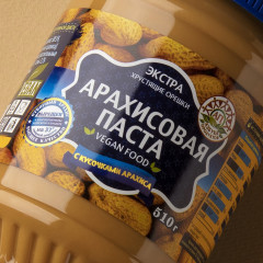 Паста арахисовая с кусочками - Фото 1