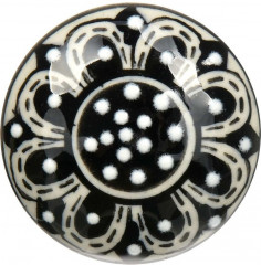 Ручка для мебели «Подсолнух чёрный» - Фото 1