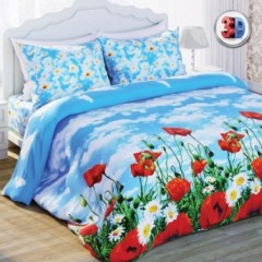 Комплект постельного белья «Солнечный мак» (арт. 11803, 1,5-спальный, биокомфорт, 2 наволочки 70х70) - Фото 2