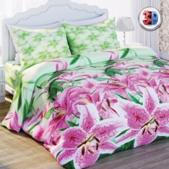 Комплект постельного белья «Лилии» (арт. 11882, 2-спальный, Биокомфорт, 2 наволочки 70х70) - Фото 1