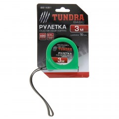 Рулетка «TUNDRA basic» пластиковый корпус 3 м х 16 мм - Фото 1