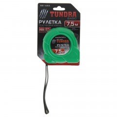 Рулетка «TUNDRA basic» пластиковый корпус 7,5 м х 25 мм - Фото 1