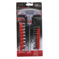 Набор отверток с анотомической ручкой «TUNDRA basic» в комплекте биты и головки, 21 предмет - Фото 1