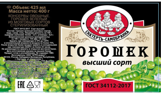 Горох консервированный