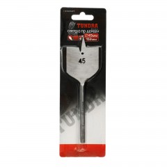 Сверло по дереву перовое «TUNDRA basic» шестигранный хвостовик 45 х 152 мм - Фото 1