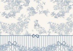 Комплект постельного белья «Toile de Jouy» (1,5-спальный, перкаль, 2 наволочки 50х70) - Фото 4