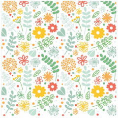 Салфетки бумажные «Желтые цветы» - Фото 1