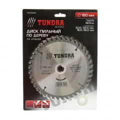 Диск пильный по дереву «TUNDRA» 180 х 32 х 40 зубьев, кольцо 20/32 и 16/32 - Фото 1
