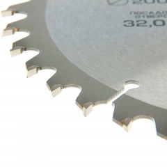Диск пильный по дереву «TUNDRA» 200 х 32 х 40 зубьев, кольцо 20/32 и 16/32 - Фото 2