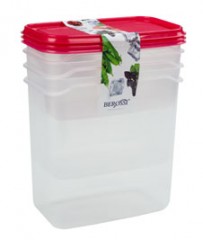 Набор контейнеров «Venecia», 3 шт (0,5 л; 1 л; 1,5 л), сангрия - Фото 1