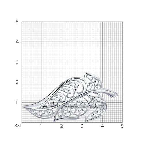 Брошь из серебра